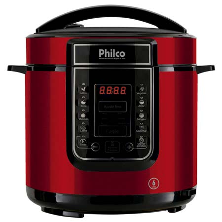 Panela de Pressão Elétrica Digital 6L Inox Philco