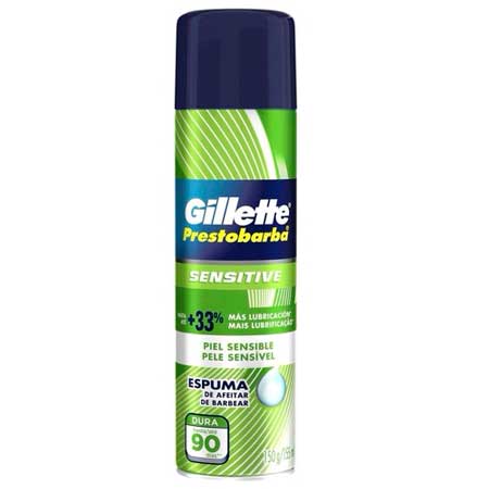 Espuma de Barbear Gillette Prestobarba Sensitive