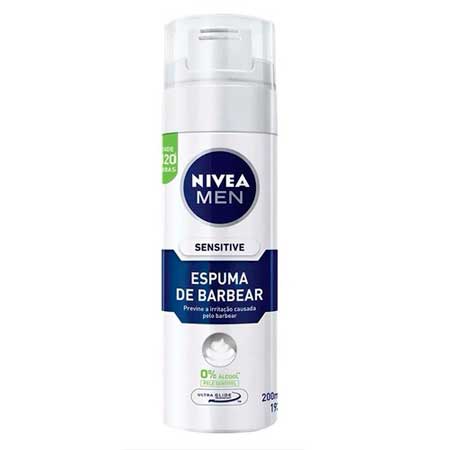 Espuma de Barbear Nivea Men Sensitive