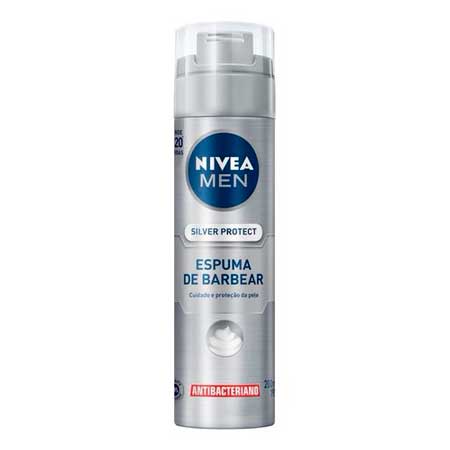 Espuma de Barbear Nivea Men Silver Protect