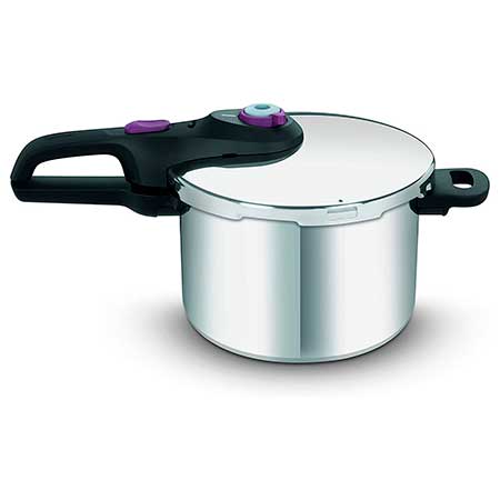 Panela de Pressão com Cesta Rochedo em Aço Inox (6L)