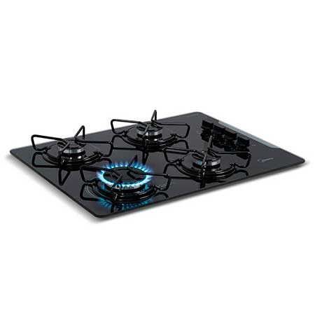 Cooktop 4 Bocas com Mesa de Vidro MD-GV40 (Midea)