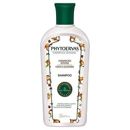 Shampoo Coco e Algodão Phytoervas