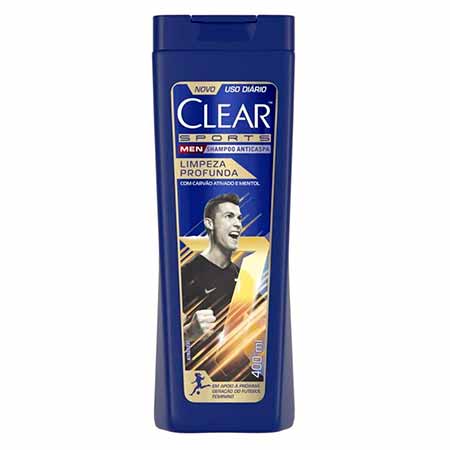 Shampoo Clear Sports Limpeza Profunda 400ml