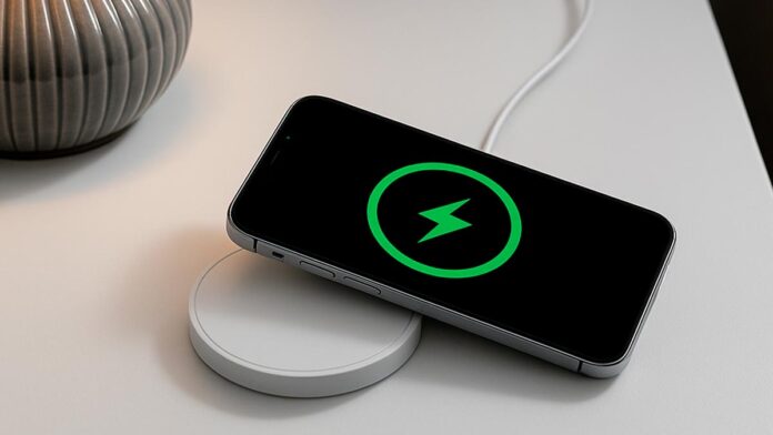 Celular Carregando por Indução