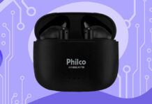 Fone de ouvido Philco Air Beats Bluetooth V5.3 PFI200P