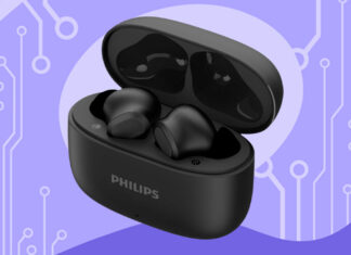 Fone de ouvido sem fio Philips TWS TAT1109BK/00