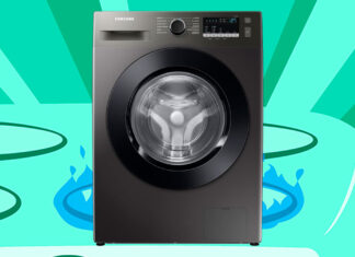 Lavadora de Roupas Samsung Digital Inverter WW11T Inox 11kg