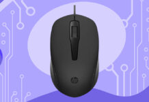 Mouse com fio USB HP 150