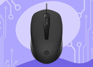 Mouse com fio USB HP 150
