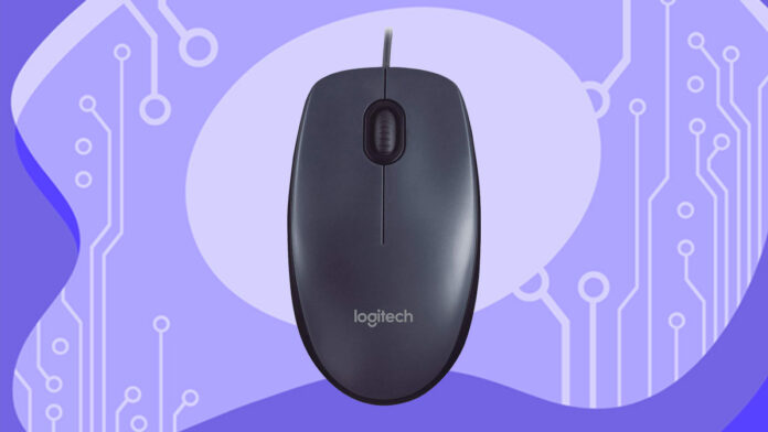 Mouse com fio USB Logitech M90