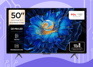 Smart TV TCL 50" 4K LED QD-Mini C6KS