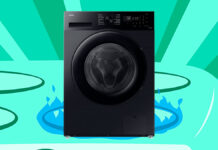Lavadora de roupas Digital Inverter Samsung WW13CG com 13kg