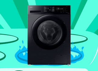 Lavadora de roupas Digital Inverter Samsung WW13CG com 13kg