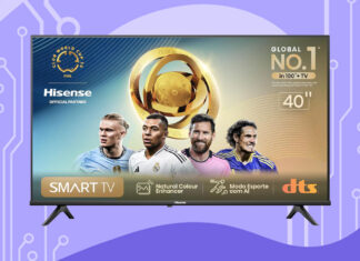 Smart TV Hisense FHD 40" Polegadas Compatível com Alexa 40A4N